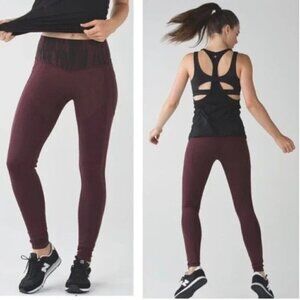 Lululemon‎ All The Right Places Pant Painted Animal Bordeaux Drama size 4